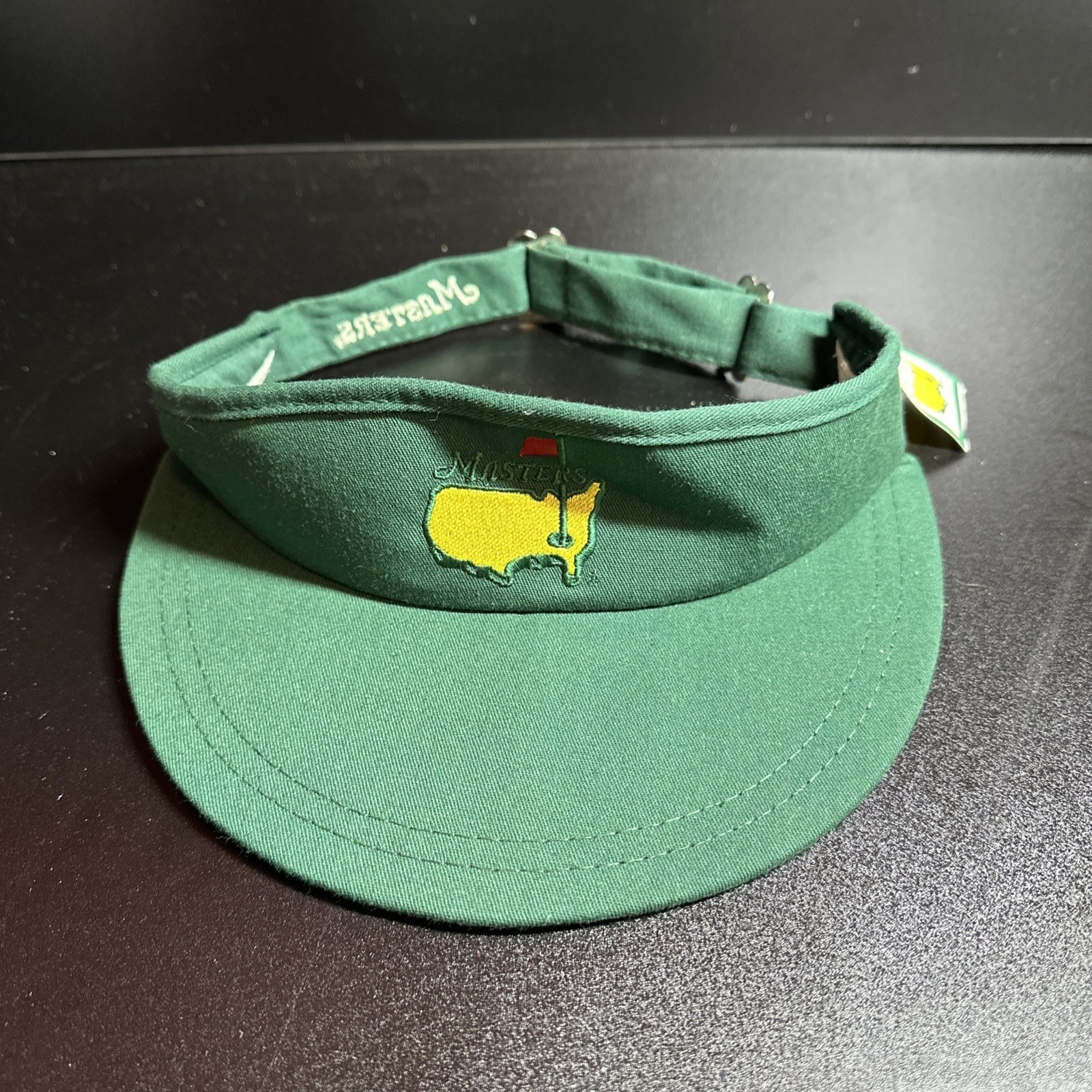 Vntg Masters Golf Augusta National Members Only Masters Green Hat Cap Visor Pga
